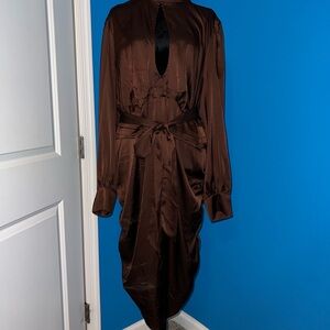 Fashion to Figure Brown Long Sleeve Dress